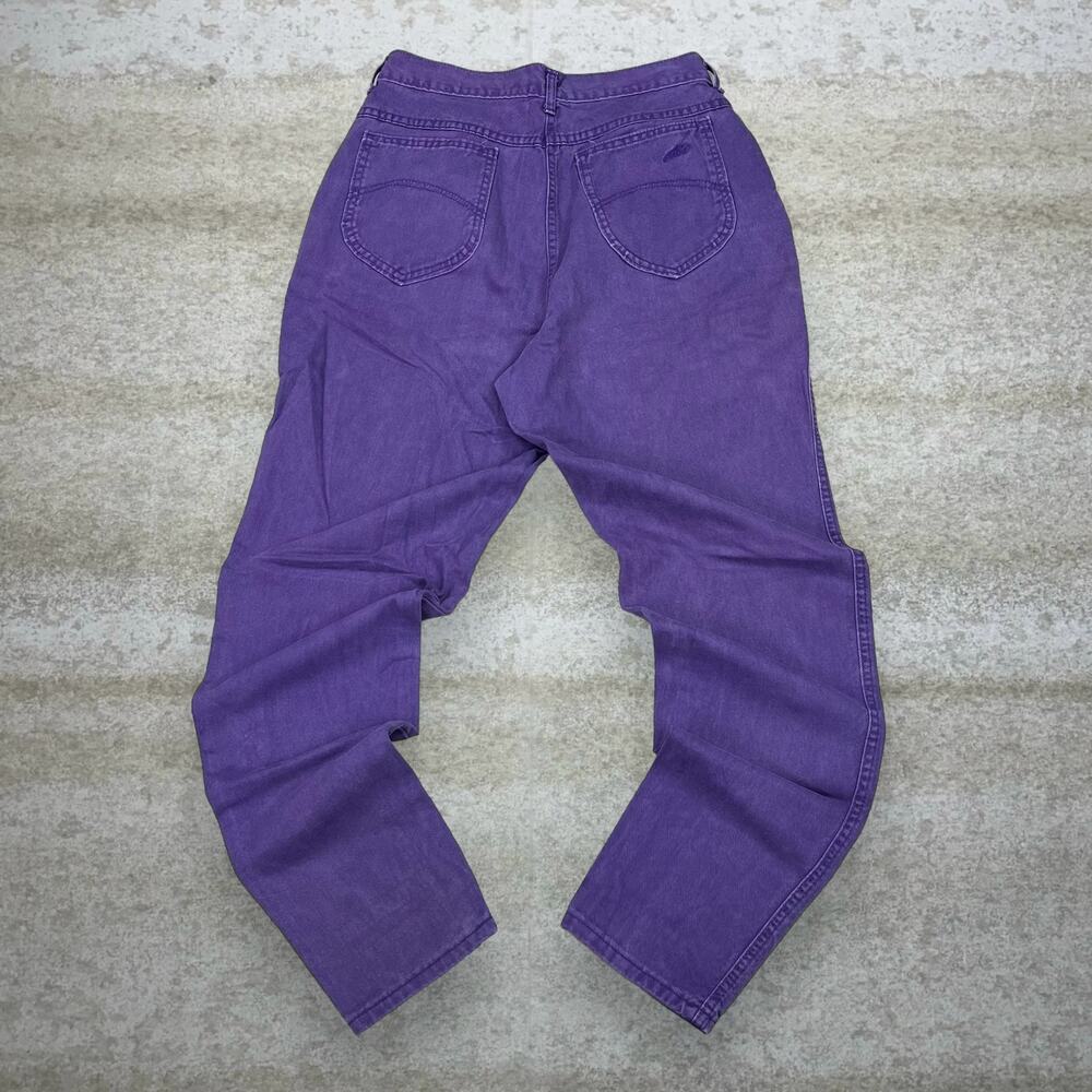 Vintage 90s Chic Jeans 30x32 Baggy Fit Grape Purple Wash Tapered Leg